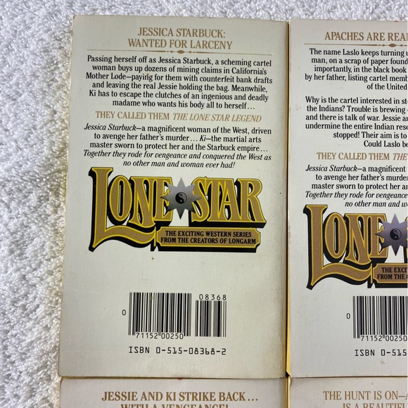 Vintage Lone Star Action Western Romance Novel x4 - Picture 7 of 15